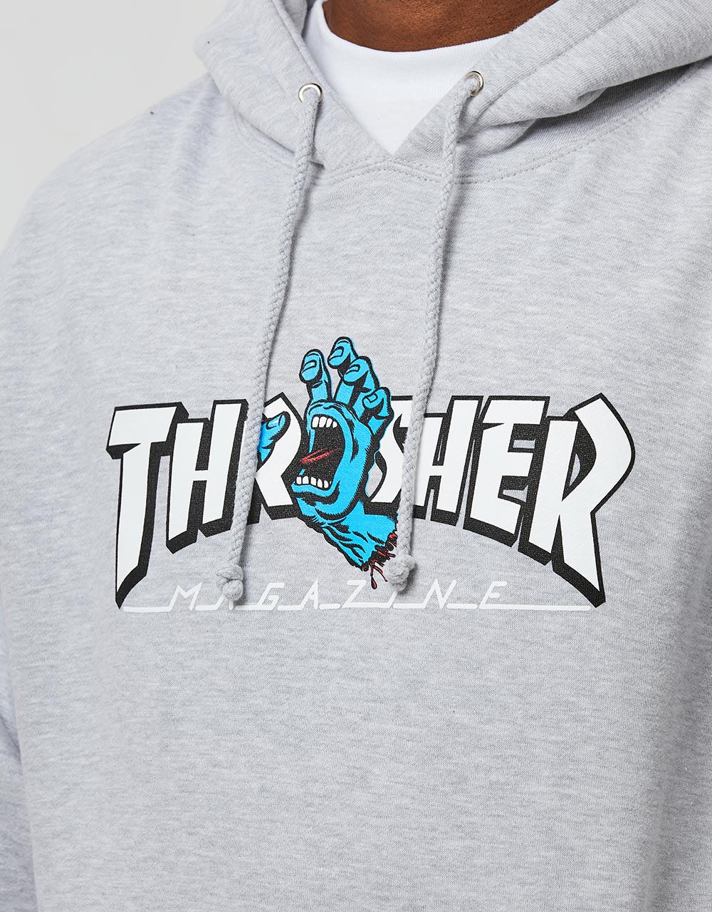 Sudadera Thrasher x Santa Cruz | Screaming Logo Gris