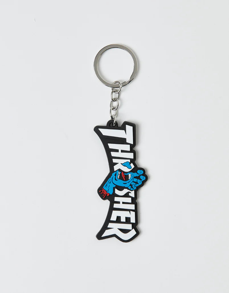 LLAVERO THRASHER X SANTA CRUZ | KEY CHAIN SCREMING LOGO