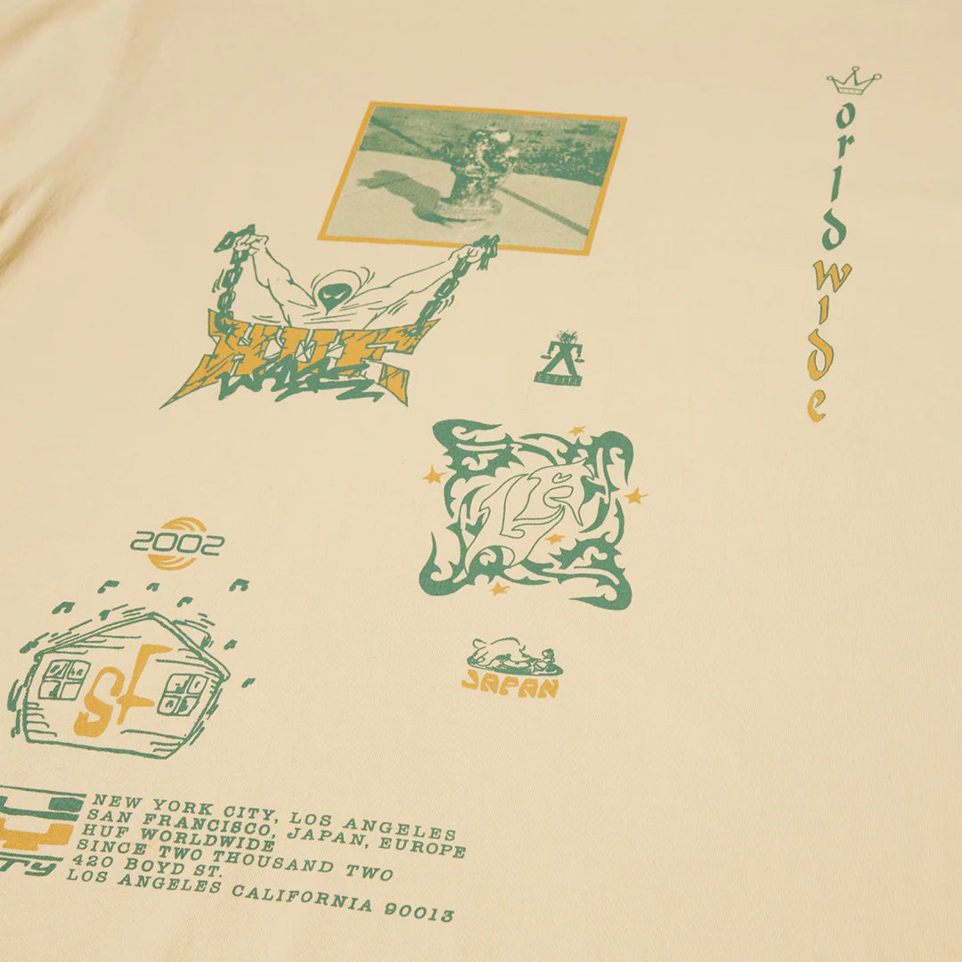 CAMISETA HUF | ZINE WASHED