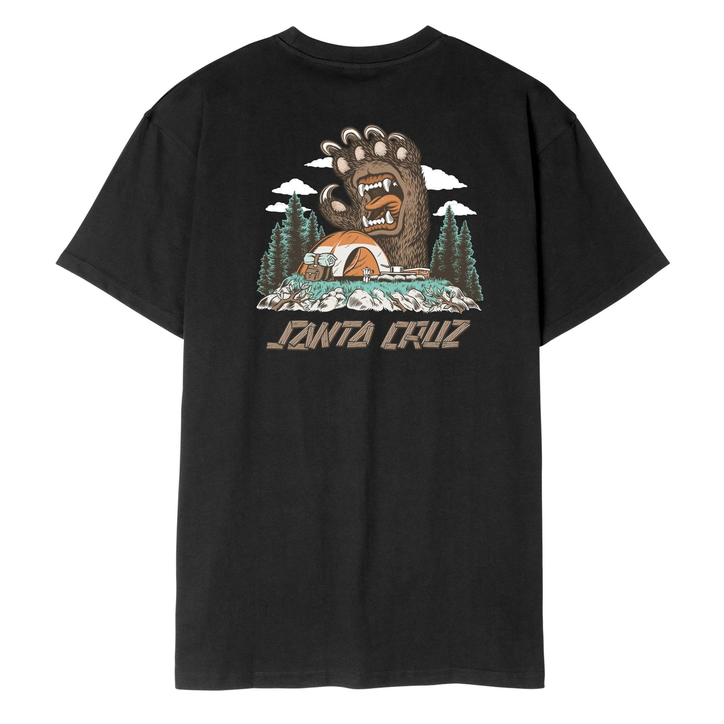 CAMISETA SANTA CRUZ | SCRREAMING GRIZZLY BLK