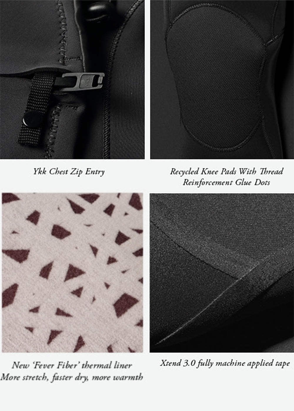 Traje neopreno VISSLA | 7 SEAS 4-3 FULL CHEST ZIP-BLK