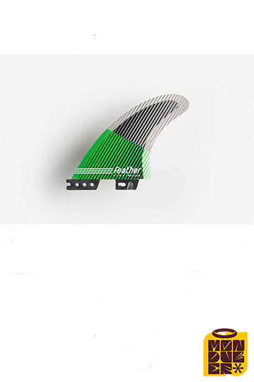 Quillas FEATHER FINS | Black Hexa Core Hc Green Click Tab