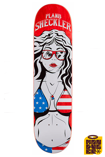 PLAN B R. SCHECKLER 8.00" serie AMERICANA - Monduber Skate Shop
