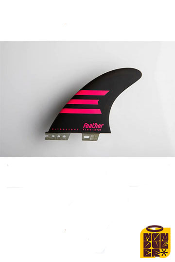 Quilla FEATHER FINS | Epoxy Hc Black/Coral Click tab