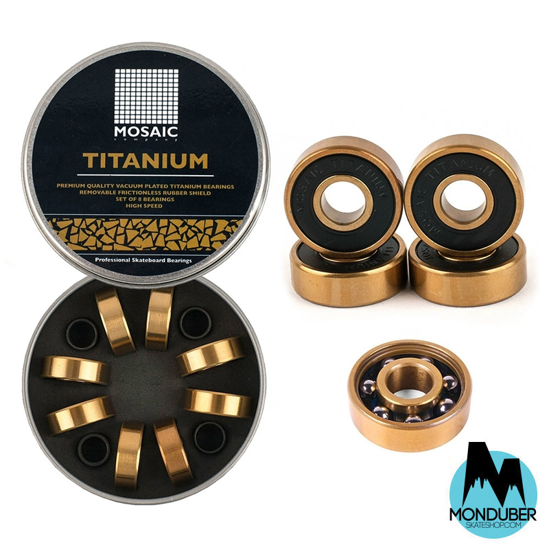 Rodamientos Mosaic Bearings - Titanium - Monduber Skate Shop