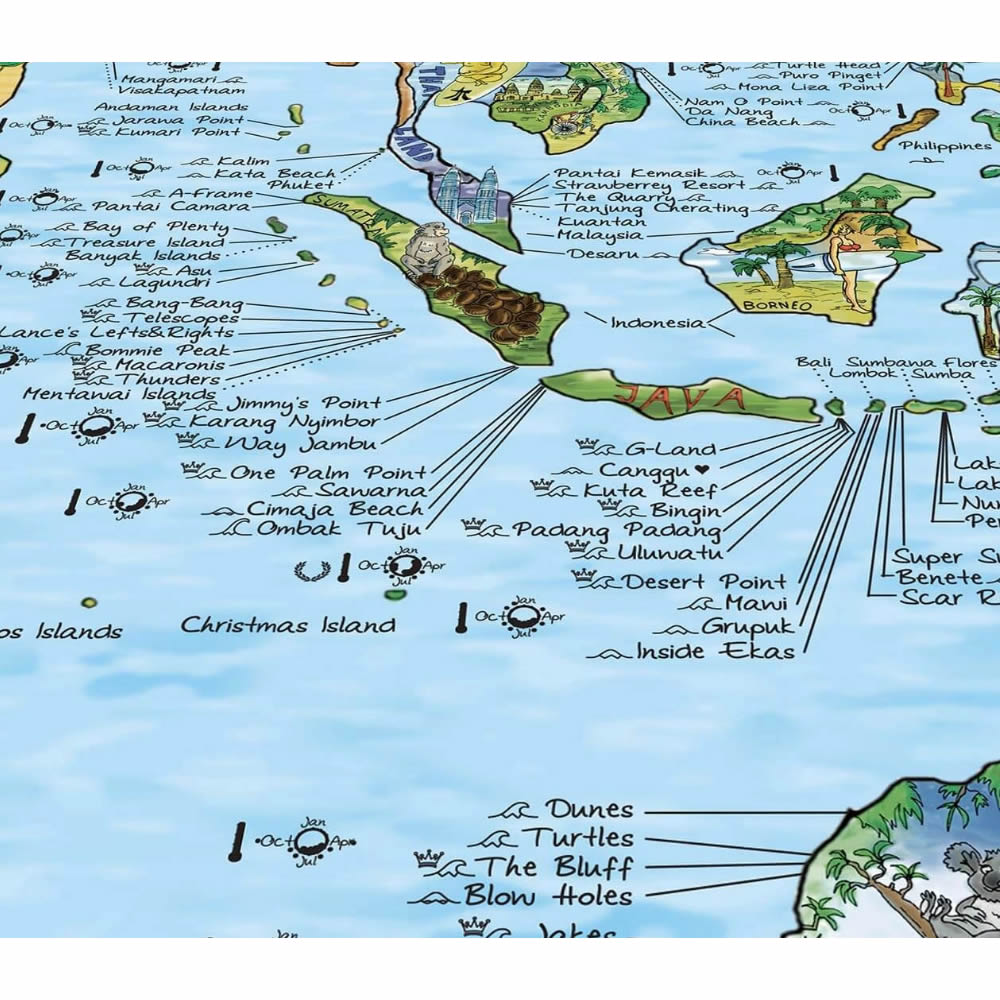 Mapa AWESOME | Surftrip