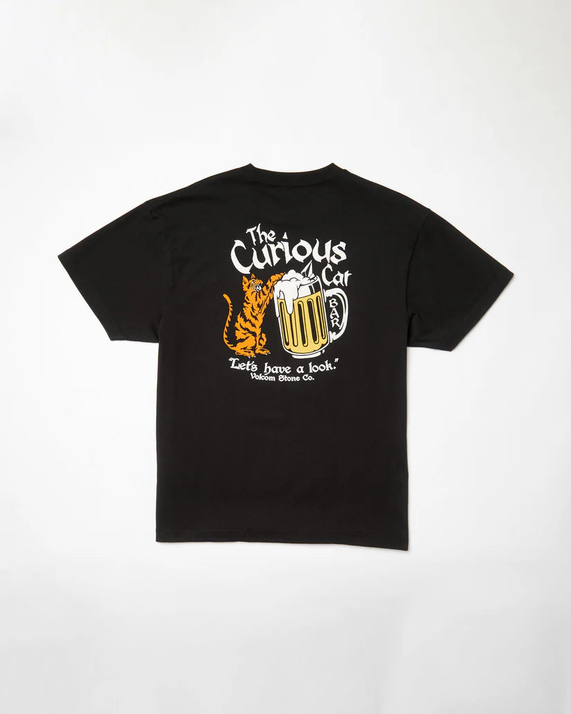 CAMISETA VOLCOM | CURIOUS CAT BLK