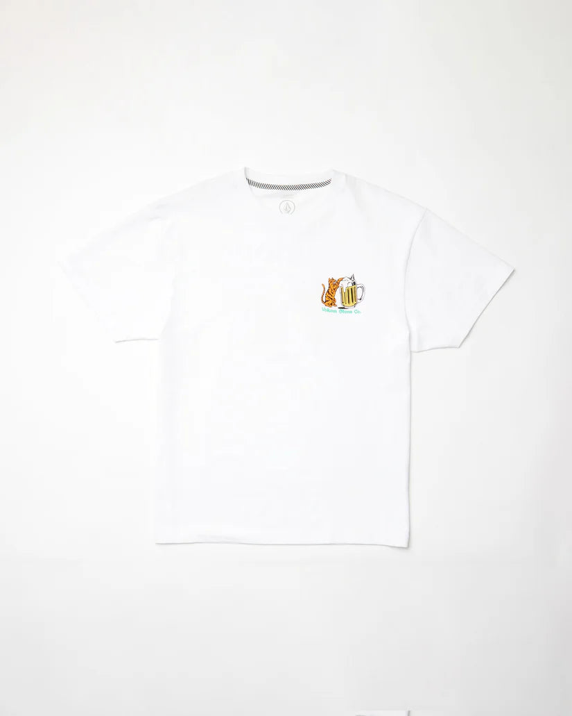 CAMISETA VOLCOM | CURIOUS CAT WHT