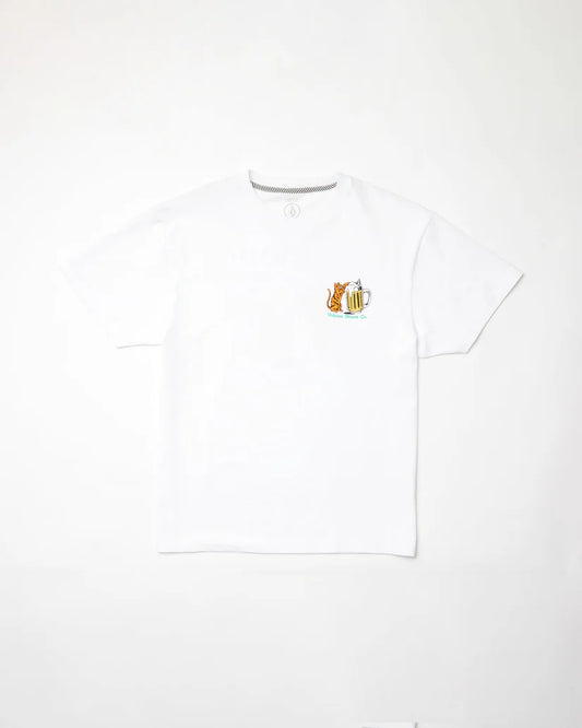 CAMISETA VOLCOM | CURIOUS CAT WHT