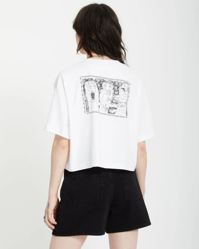 CAMISETA VOLCOM MUJER | DRUMSTONE WHT