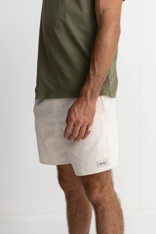BERMUDAS RHYTHM | CLASSIC CORD JAM VINTAGE WHITE