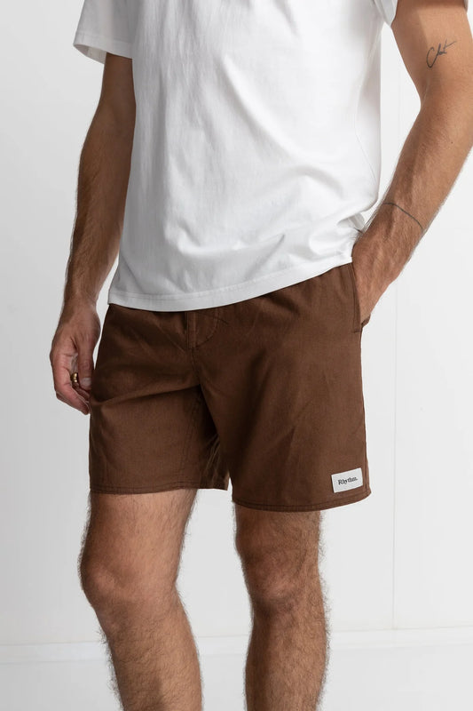 BERMUDAS RHYTHM | CLASSIC LINEN JAM CHOCOLATE