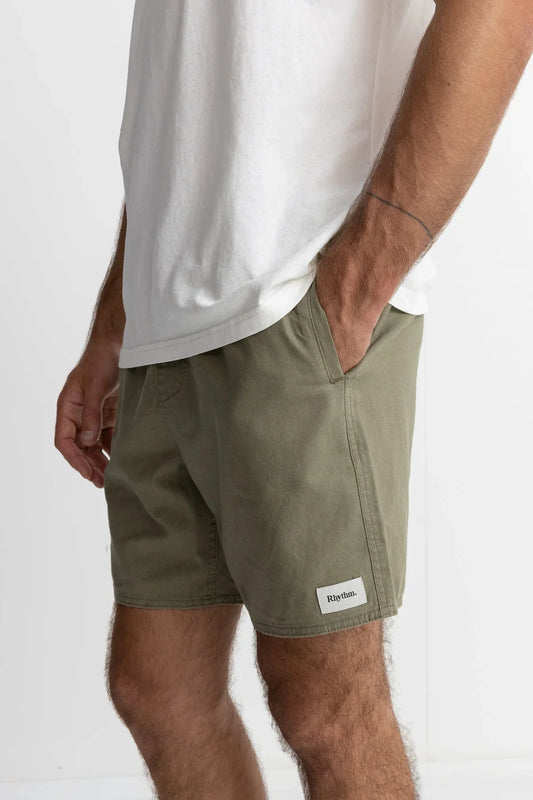 BERMUDAS RHYTHM | CLASSIC LINEN JAM OLIVE