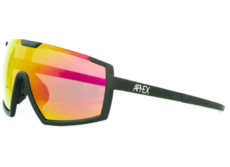 Sunglasses APHEX | IQ 2.0 Matt Black - Polar Gry-Red&blk S3 -pNK-ul Silver+OC