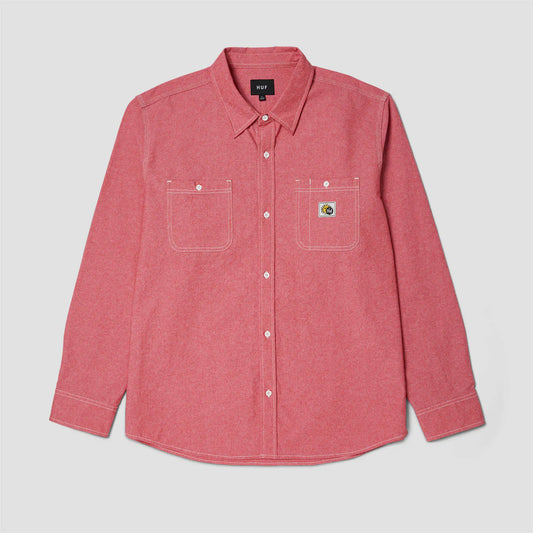 CAMISA HUF | TOTAL ECLIPSE CHAMBRAY RED