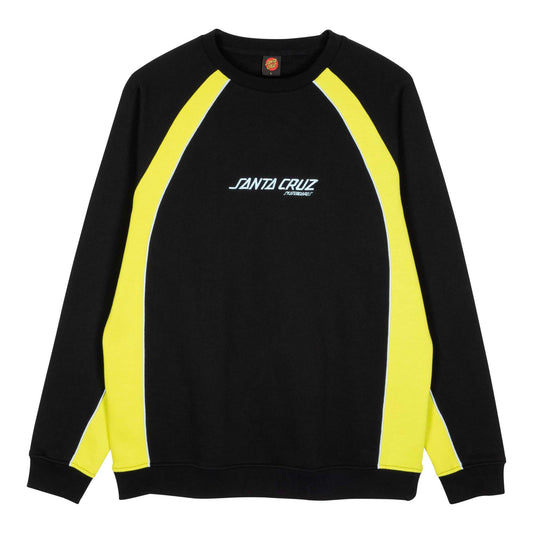 SUDADERA SANTA CRUZ | CREW STRIP FRONT RACER APPLE GREEN