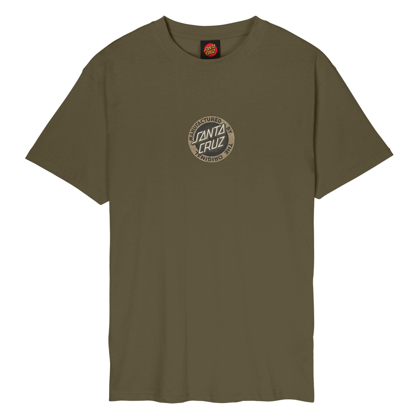 CAMISETA SANTA CRUZ | CARVED MFG FRONT UNI GRN