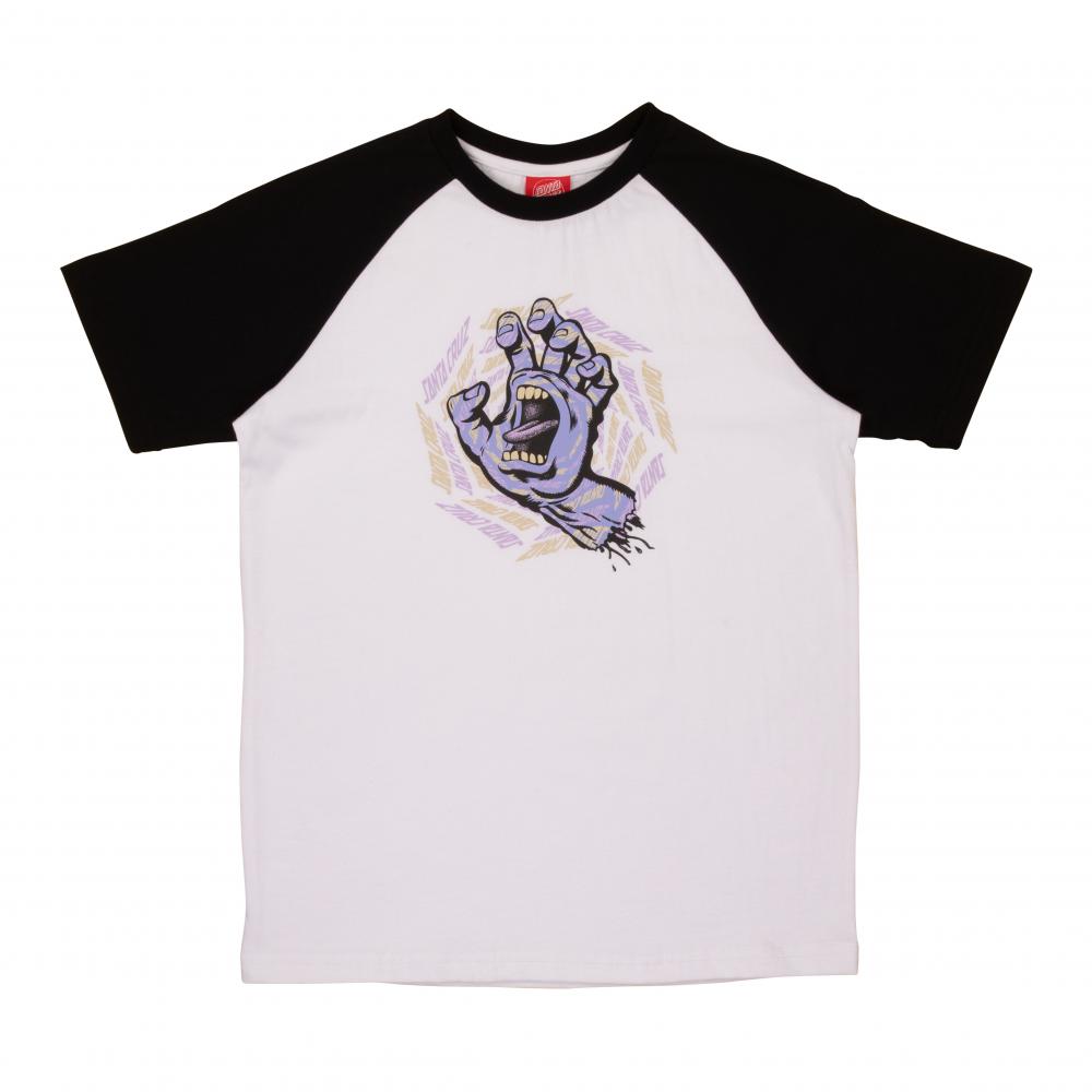 Camiseta Niño/a SANTA CRUZ |  Spiral Strip Hand Front Raglan