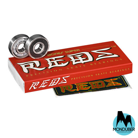 Rodamientos Bones Bearings - Super Reds 8mm - Monduber Skate Shop