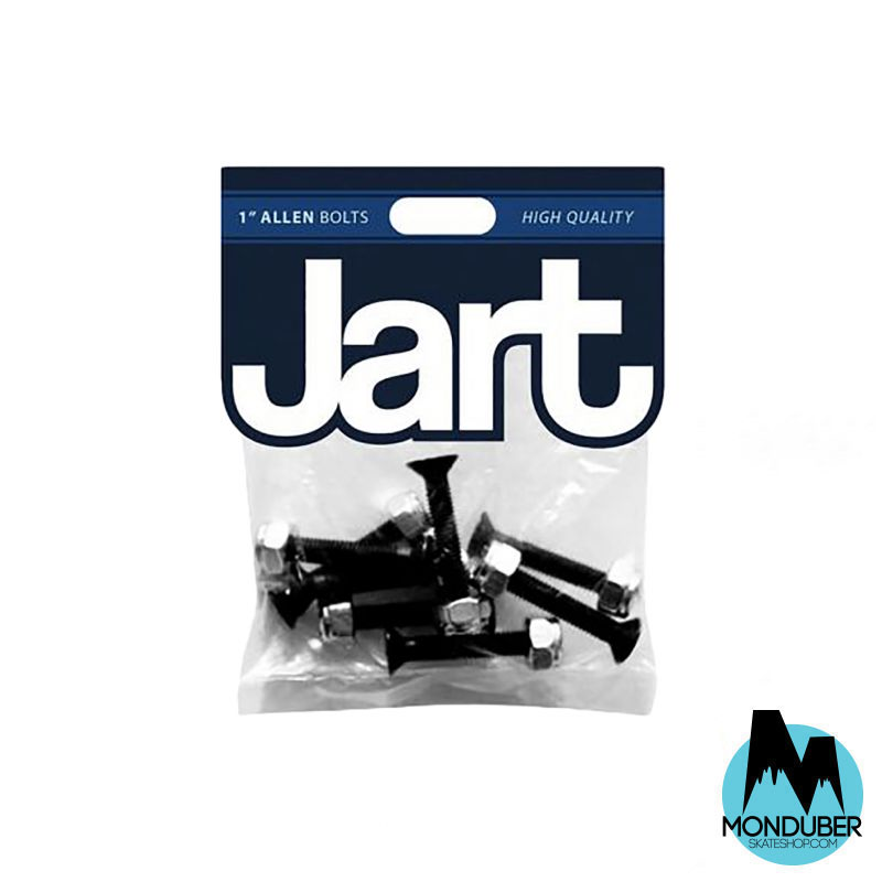 Tornillos Jart Skateboards - Bolts and Nuts - 1" Allen - Negro/Plata - Monduber Skate Shop