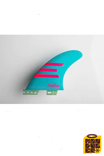Quillas FEATHER FINS | Ultralight Epoxy HC Click Tab Light Blue