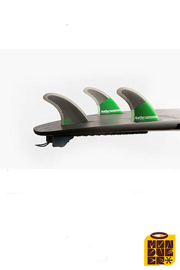 Quillas FEATHER FINS | Black Hexa Core Hc Green Click Tab
