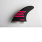 Quilla FEATHER FINS | Epoxy Hc Black/Coral Click tab