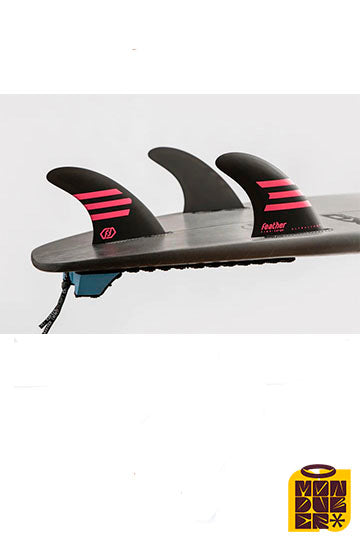 Quilla FEATHER FINS | Epoxy Hc Black/Coral Click tab