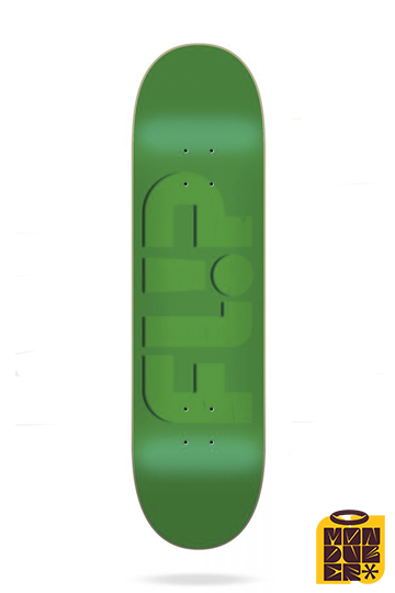 Tabla Flip Skateboards - Serie Odyssey Embossed - Verde - 8.40" - Monduber Skate Shop