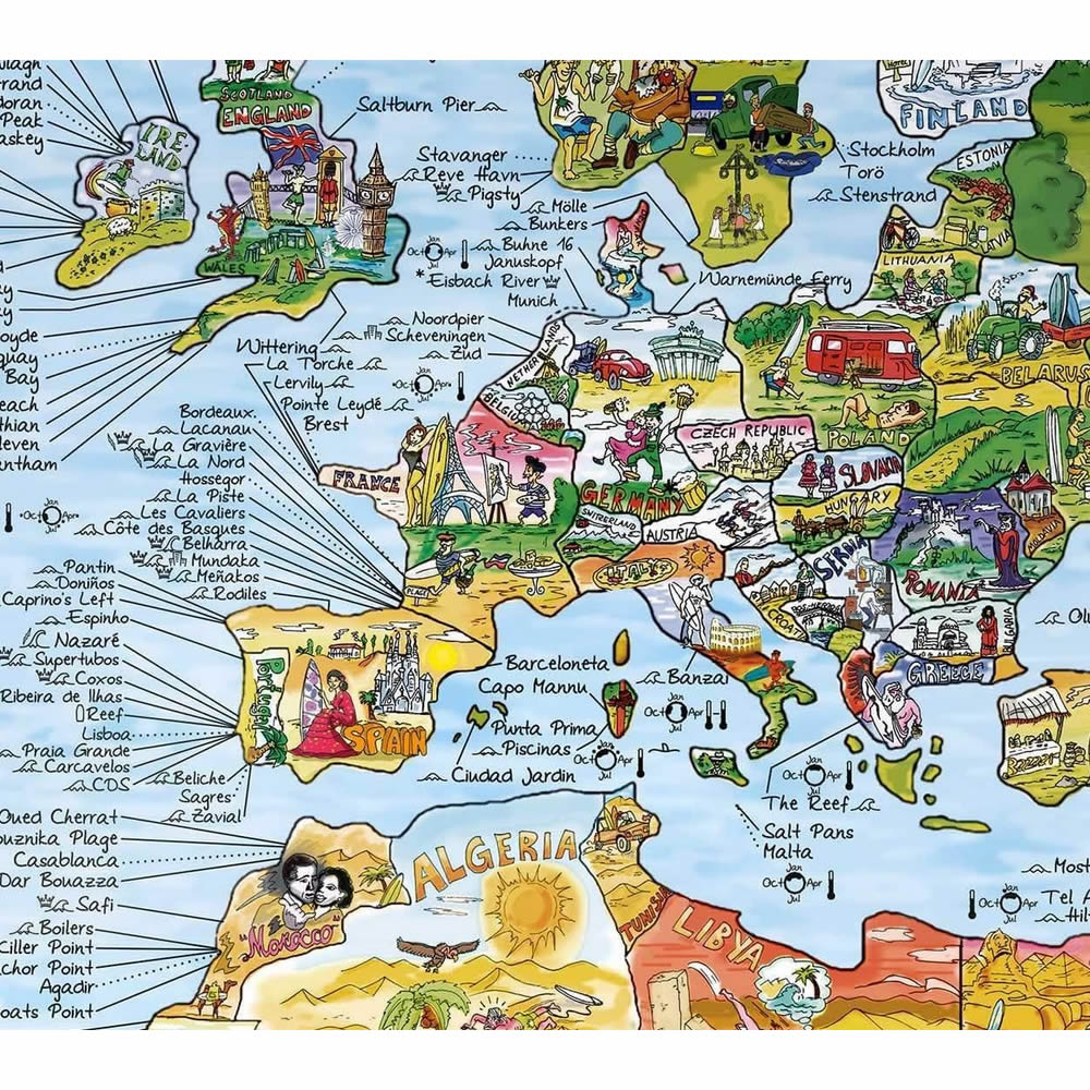 Mapa AWESOME | Surftrip