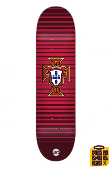 Tabla Jart Skateboards - Serie Gustavo Ribeiro Pro Model - Cut Off - Rojo - 8.0" - Monduber Skate Shop