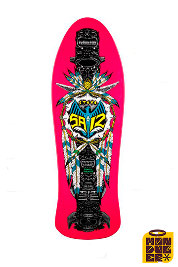 Tabla Old School  POWELL PERALTA |  Steve Saiz Totem Pink 10.0" - Monduber Skate Shop