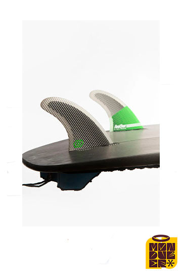 Quillas FEATHER FINS | Black Hexa Core Hc Green Click Tab